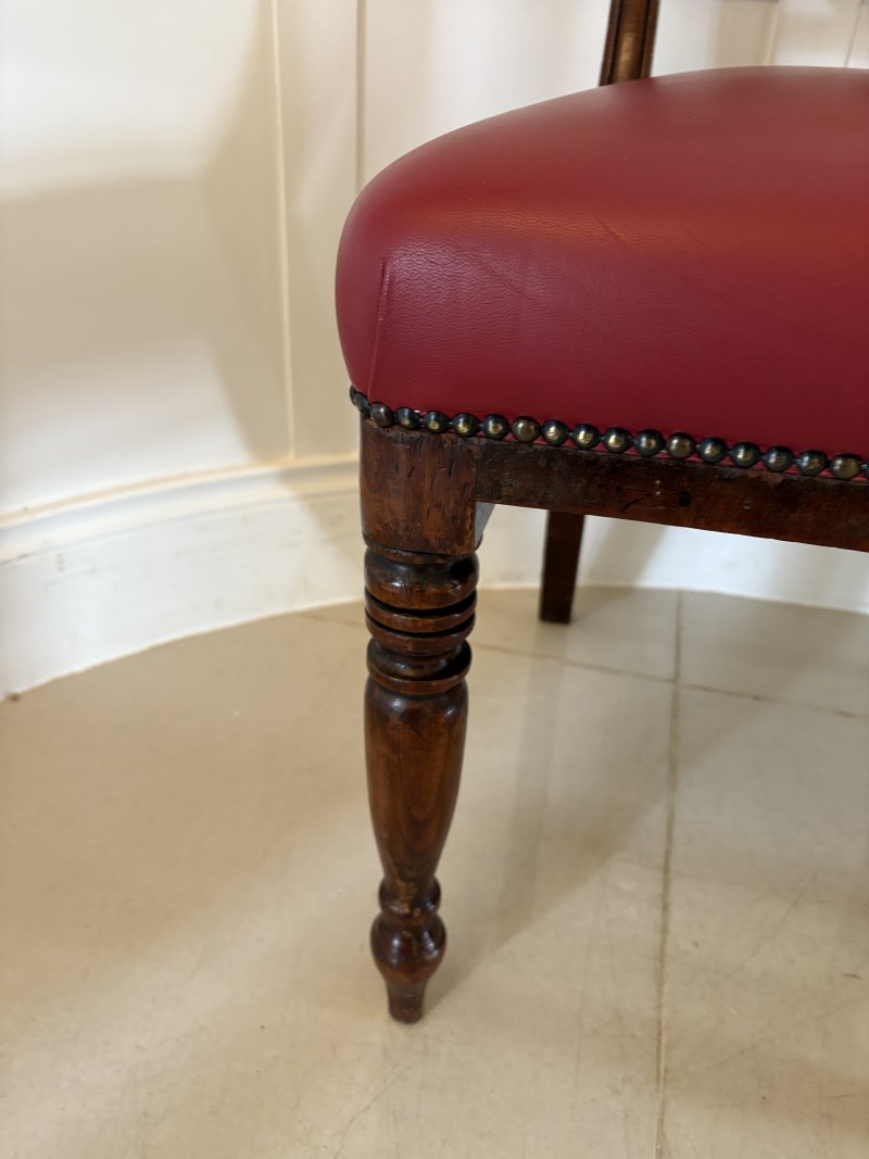 Set of 4 Antique George III Quality Mahogany Dining Chairs - Image 11